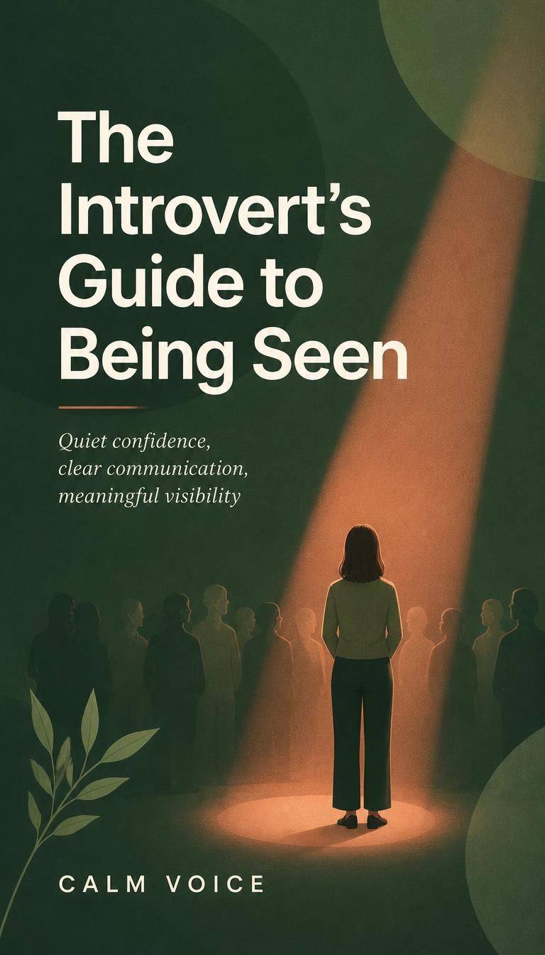The Introvert's Guide to Being Seen, English edition cover